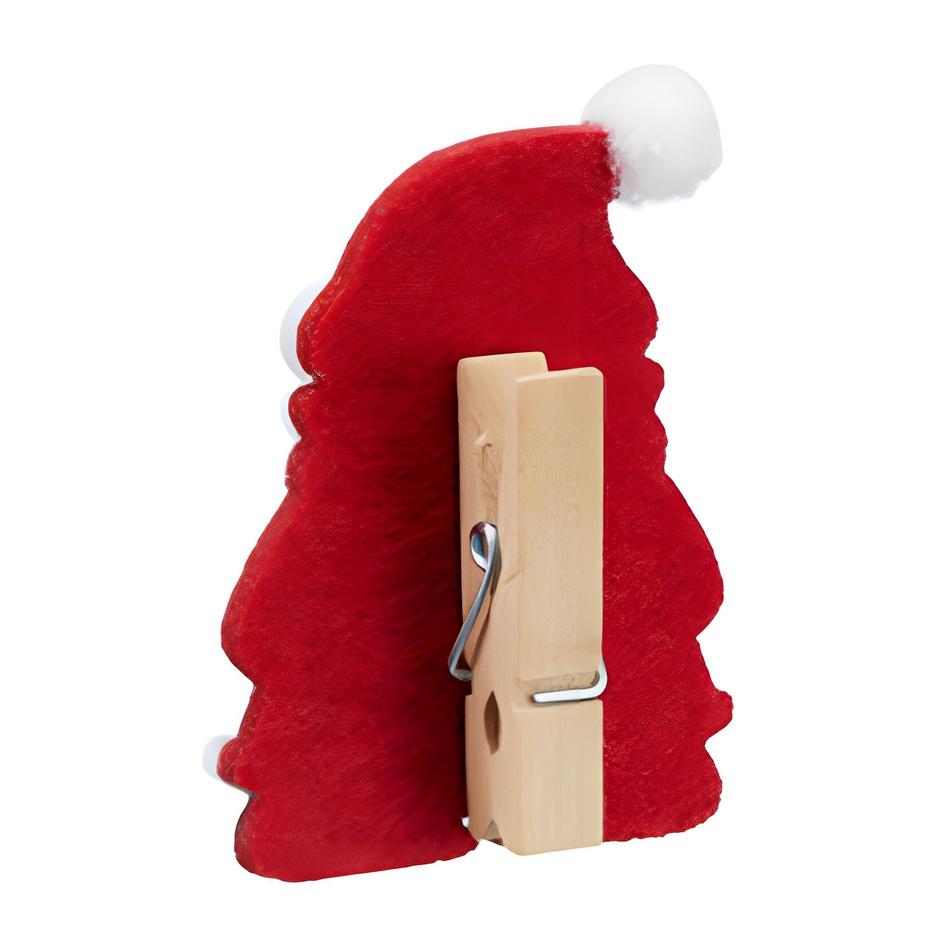 Holzklammern 'Santa', 4 x 6 cm, 6 Stück