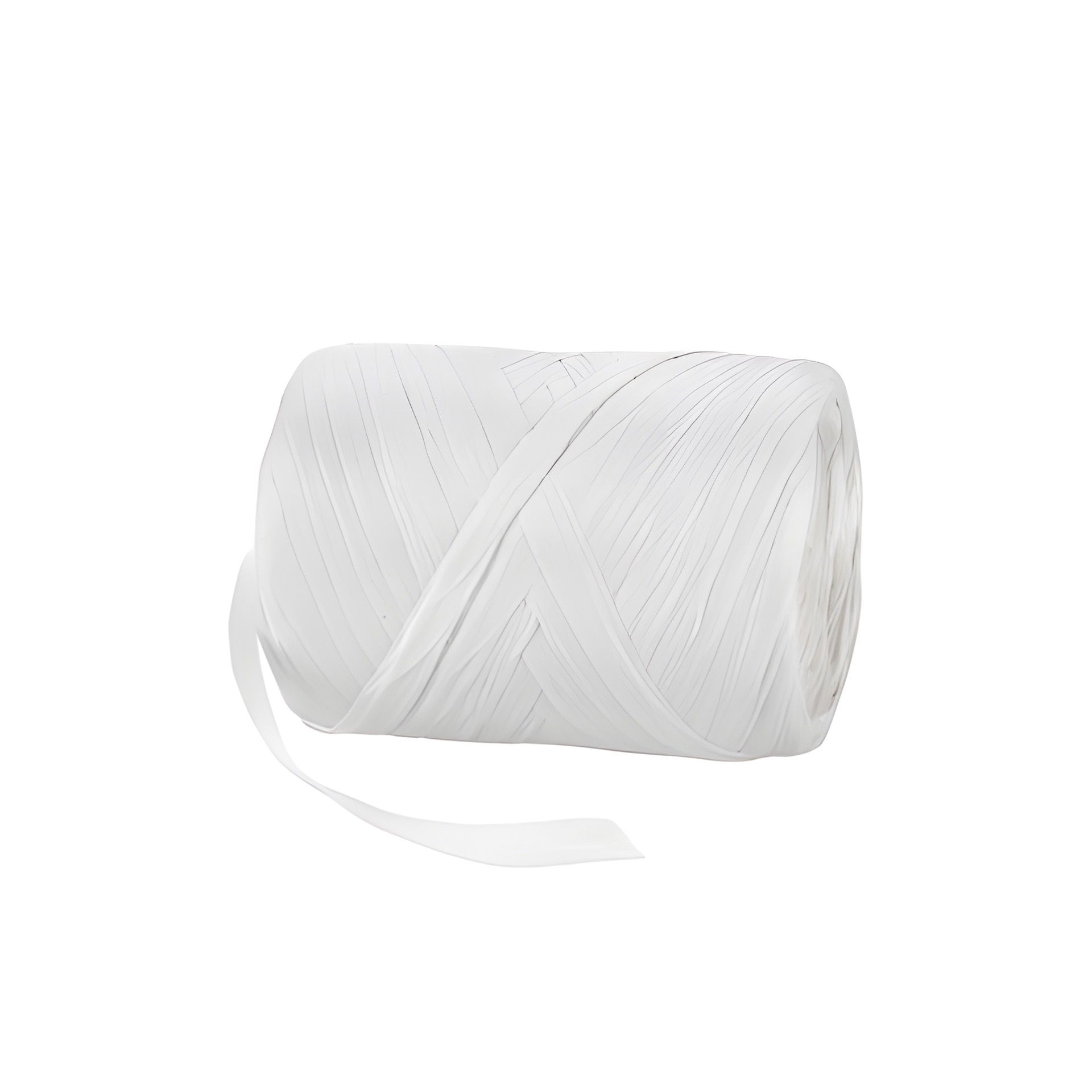 Raffia Papierband 20 m, 8 mm weiß