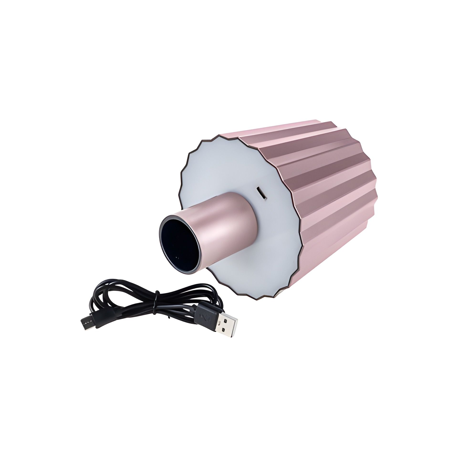 LED Flaschenlampe mit Touchfunktion, Akku und USB, rosé