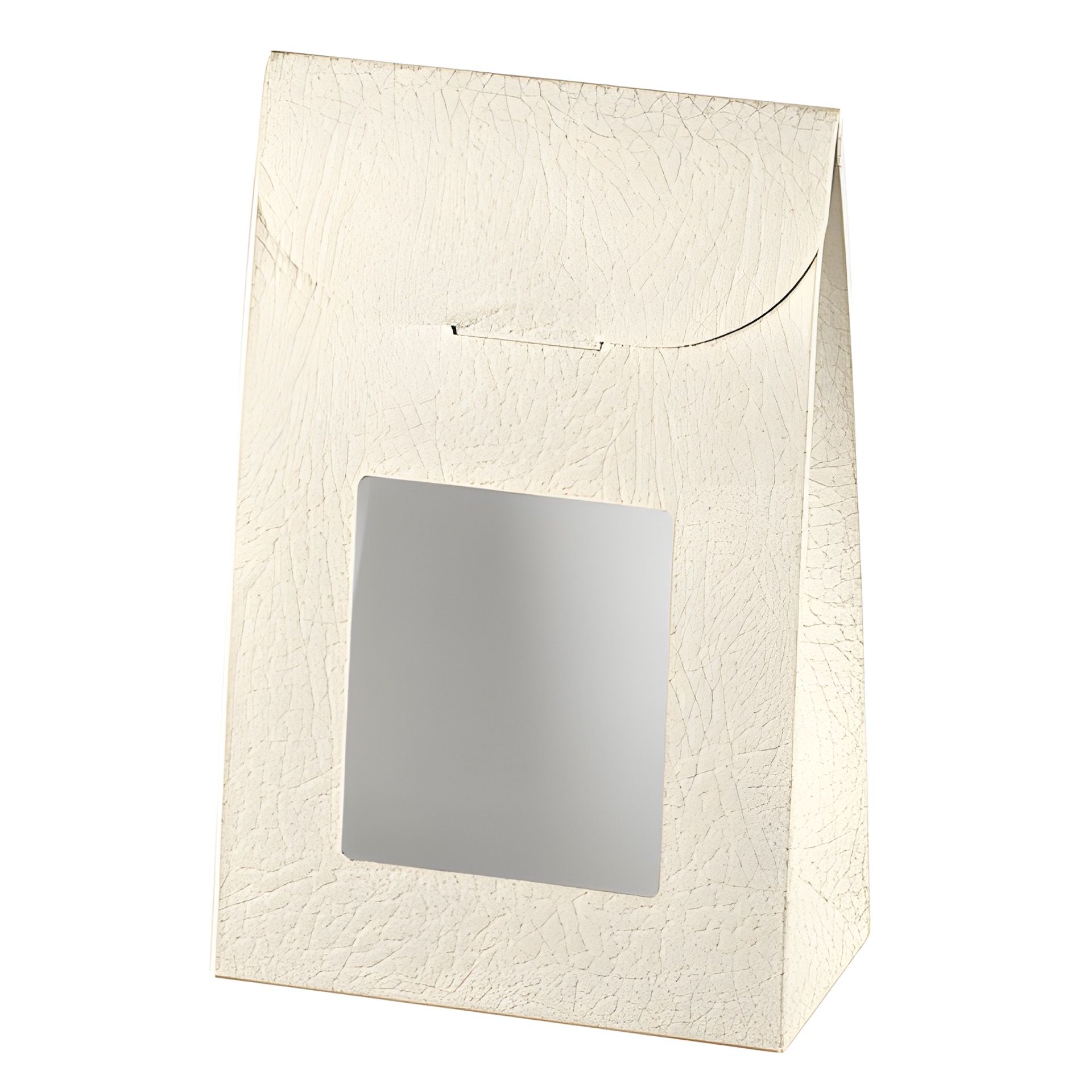 Sichtfenstertasche weiß, groß