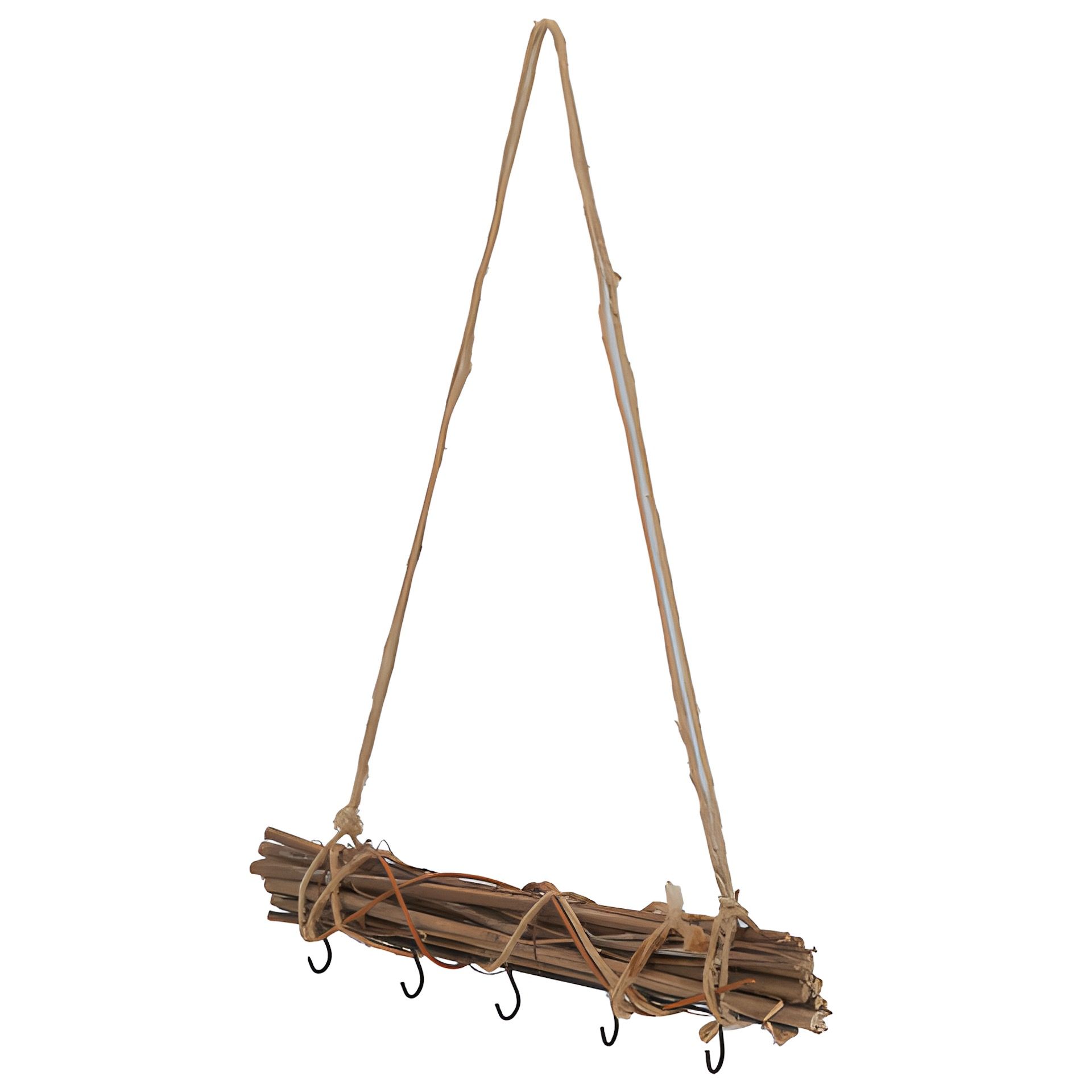Zweigbündel 30 cm mit Juteseil und 5 Haken