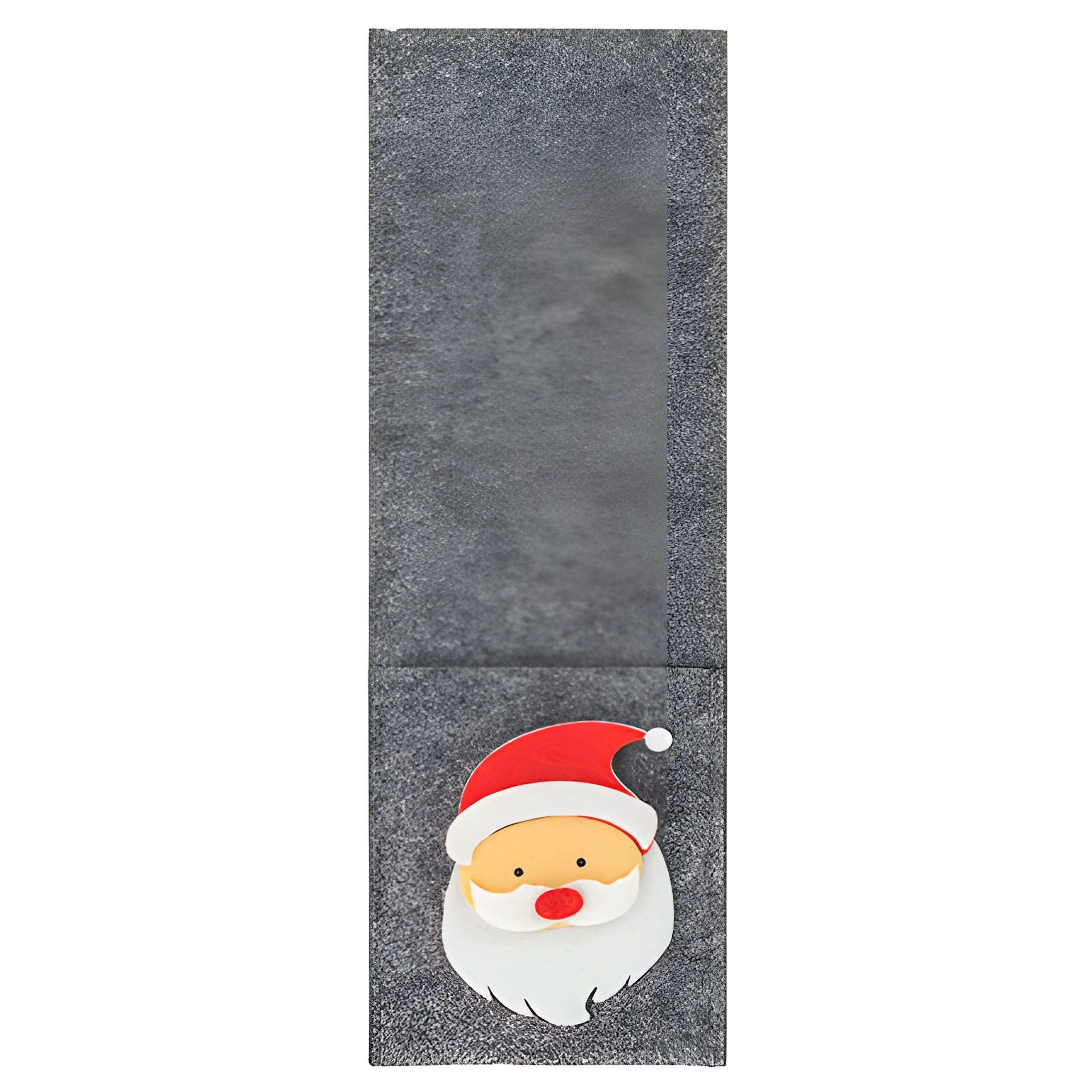 Besteckhalter 'Weihnachtsmann' aus Filz, 9 x 26 cm