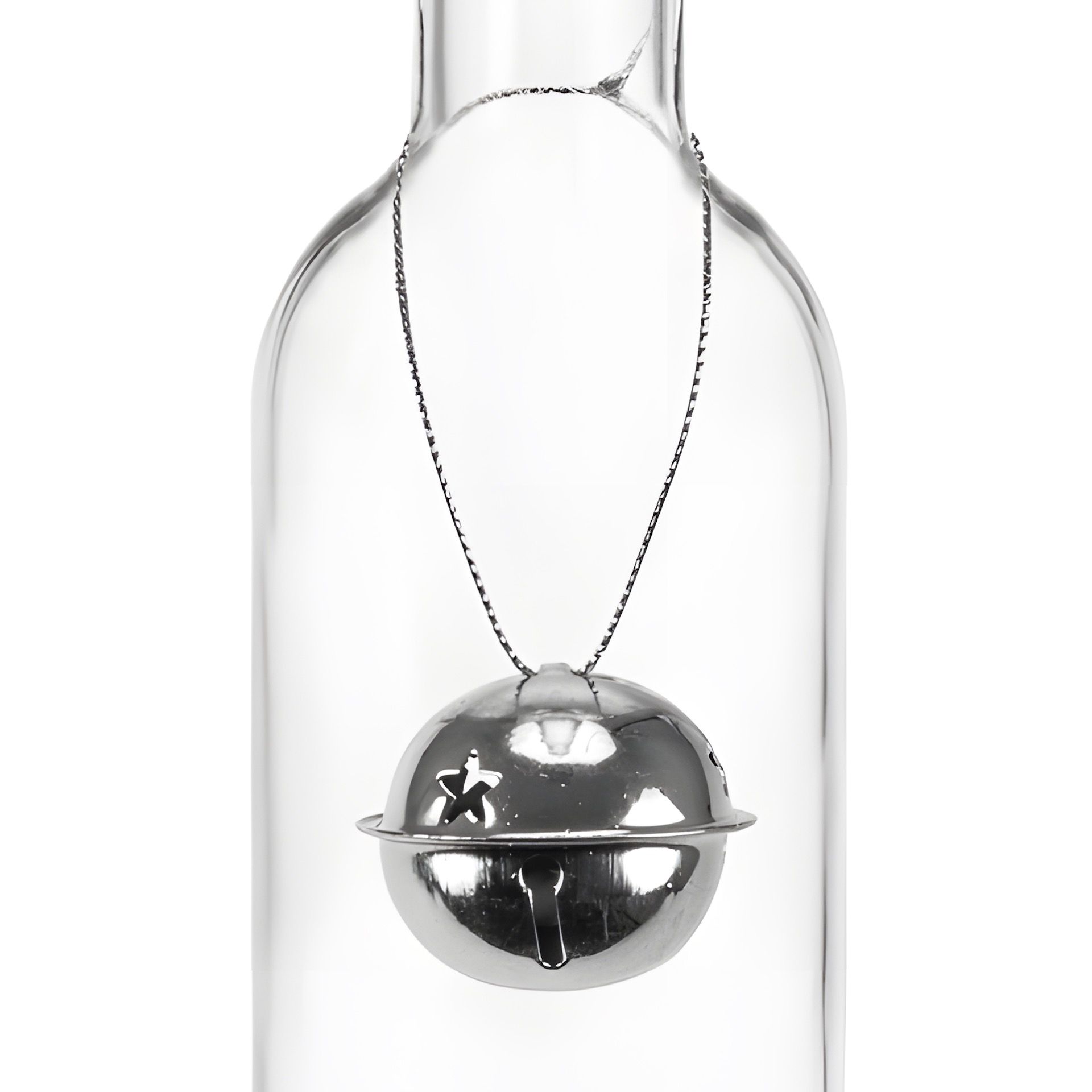 Metallanhänger 'Weihnachtsglocke' silber, 6er Set
