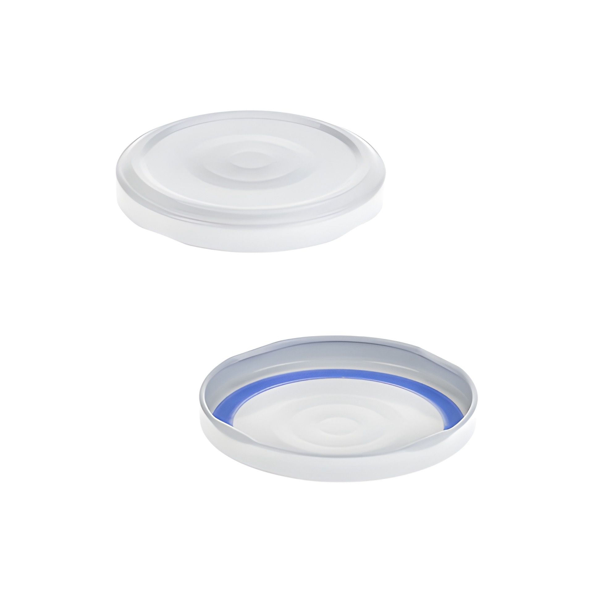 TO  70 weiß past. mit Button BLUESEAL
