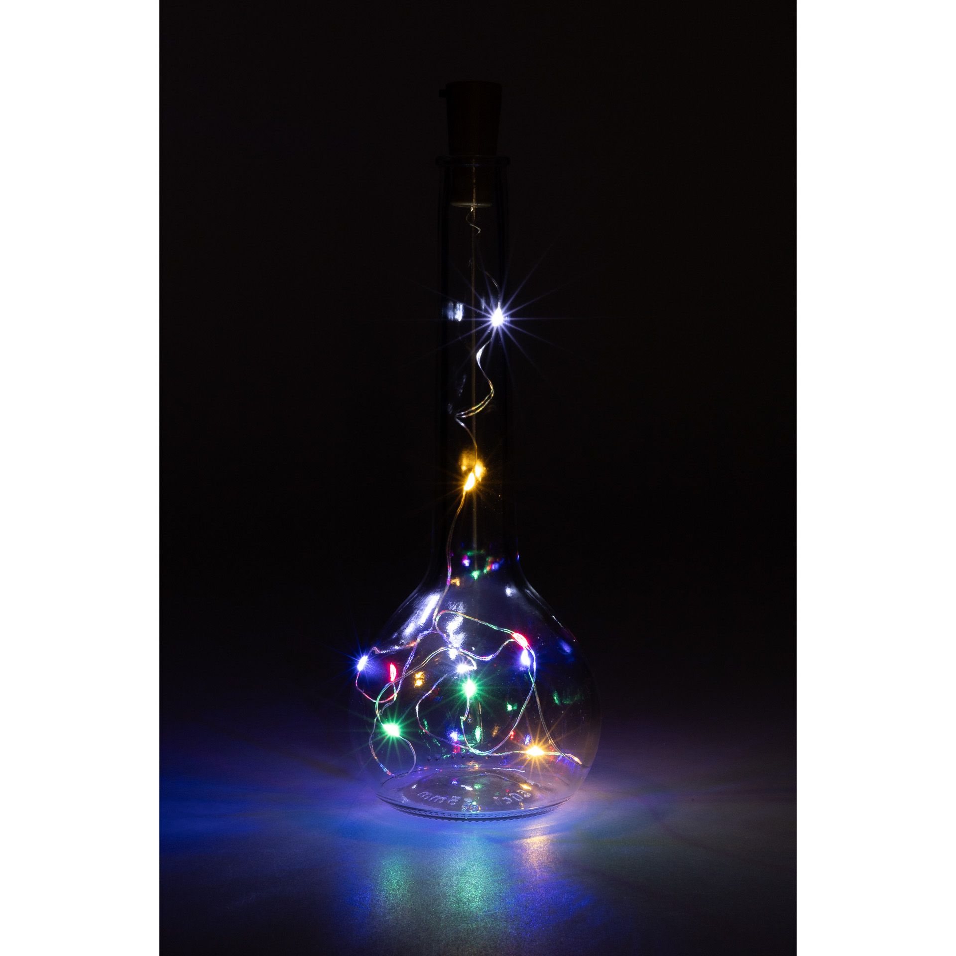 Flaschenlicht, 10 LEDs, mehrfarbig