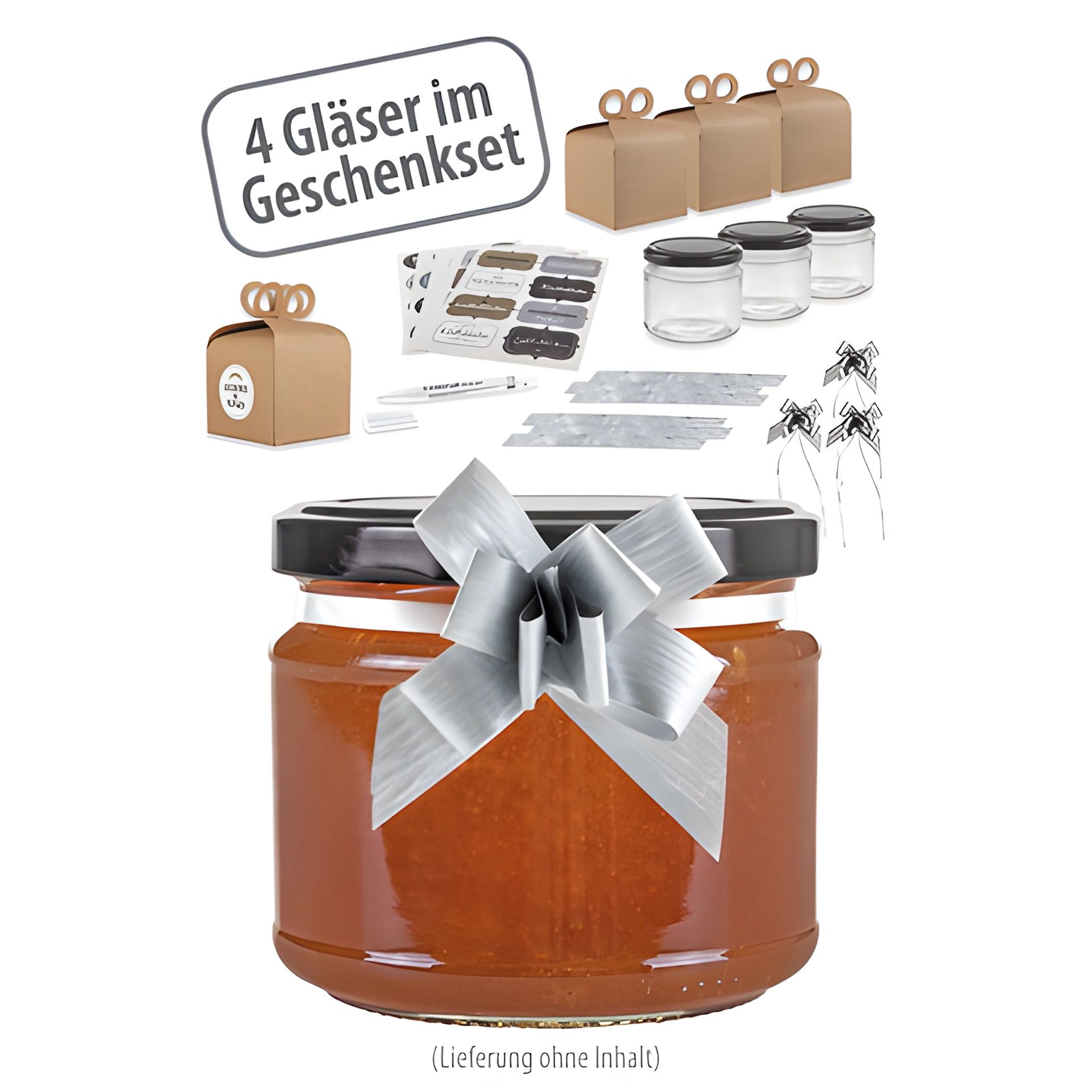 Rundglas 330 ml, 4er Verschenk-Set
