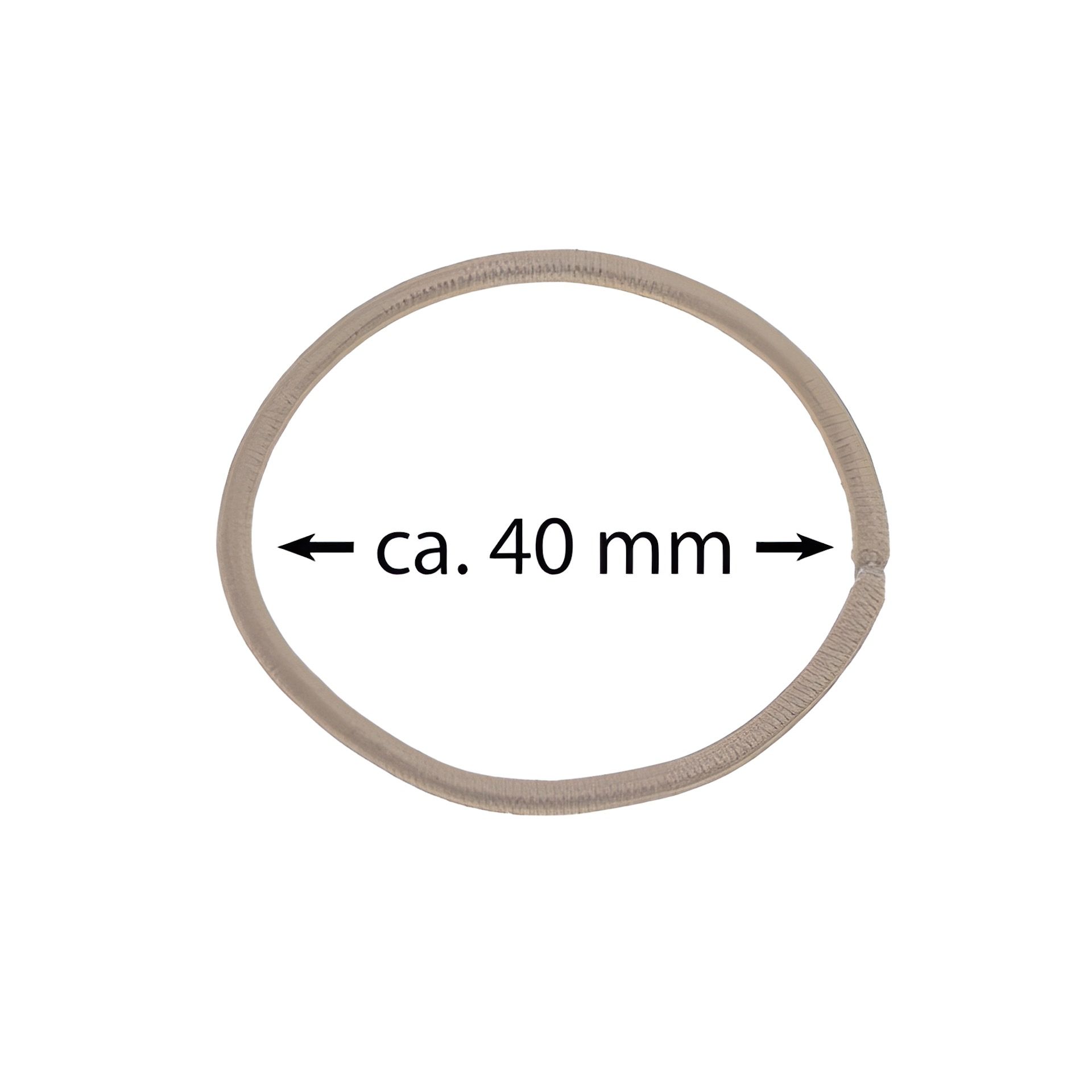 Elastische Schlaufen 40 mm, beige, 100 Stück