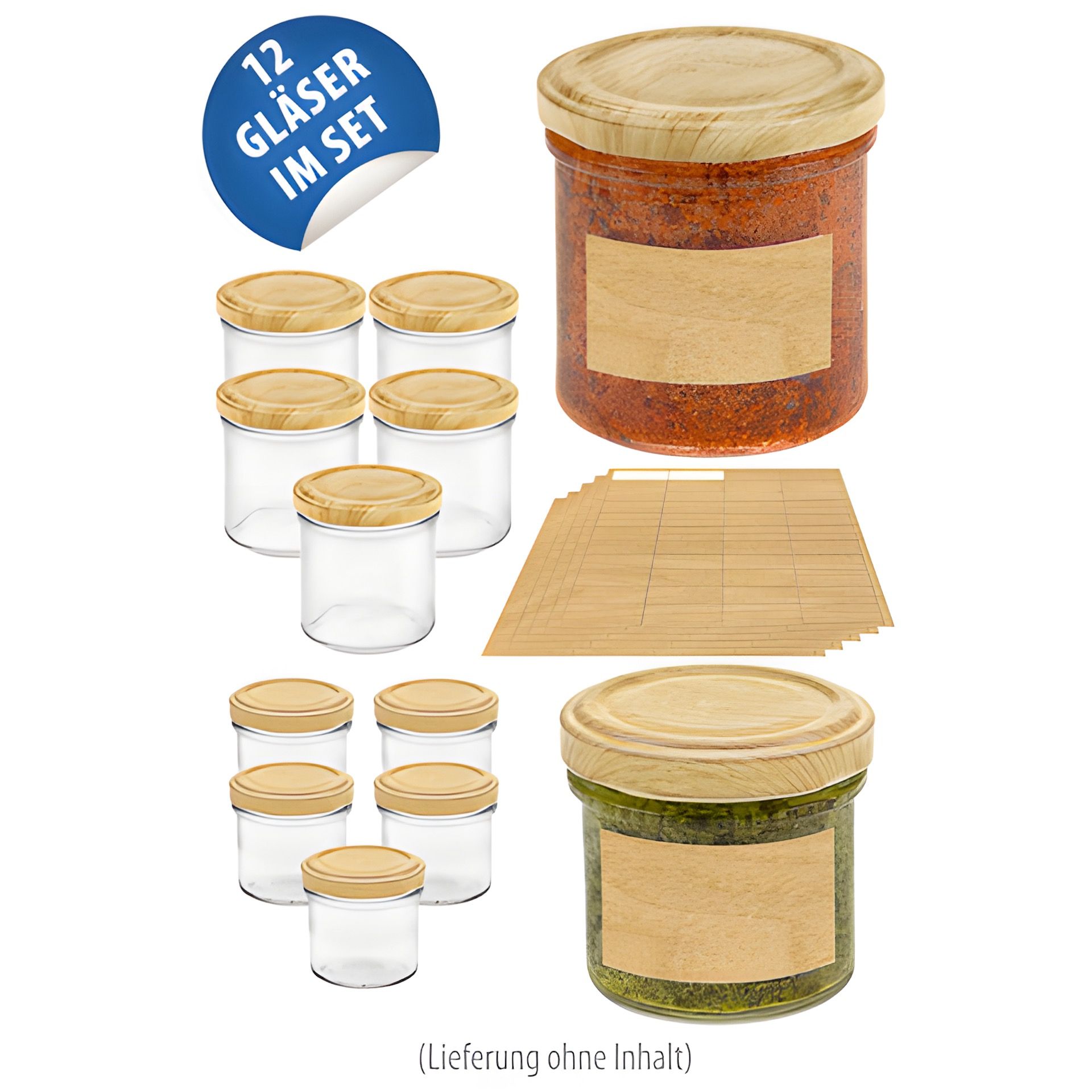 Sturzglas Set, 12 Gläser