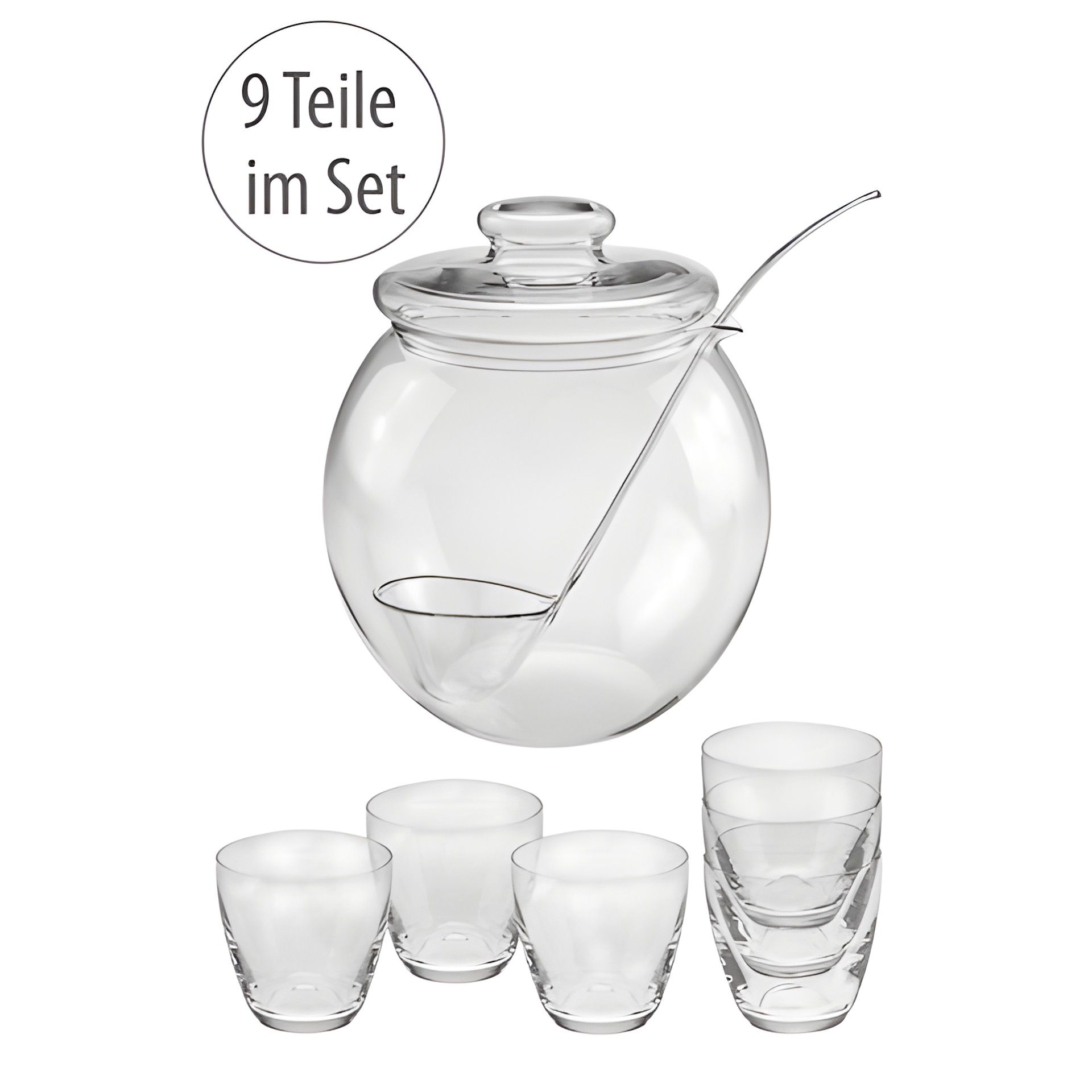 Bowle-Set 'Libera' Bohemia Selection, 9-teilig
