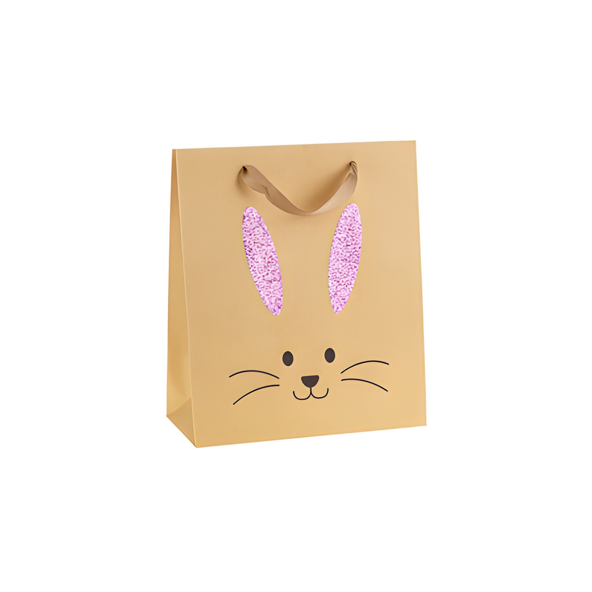 Geschenktüte 'Osterhase mit Glitzerohren', groß