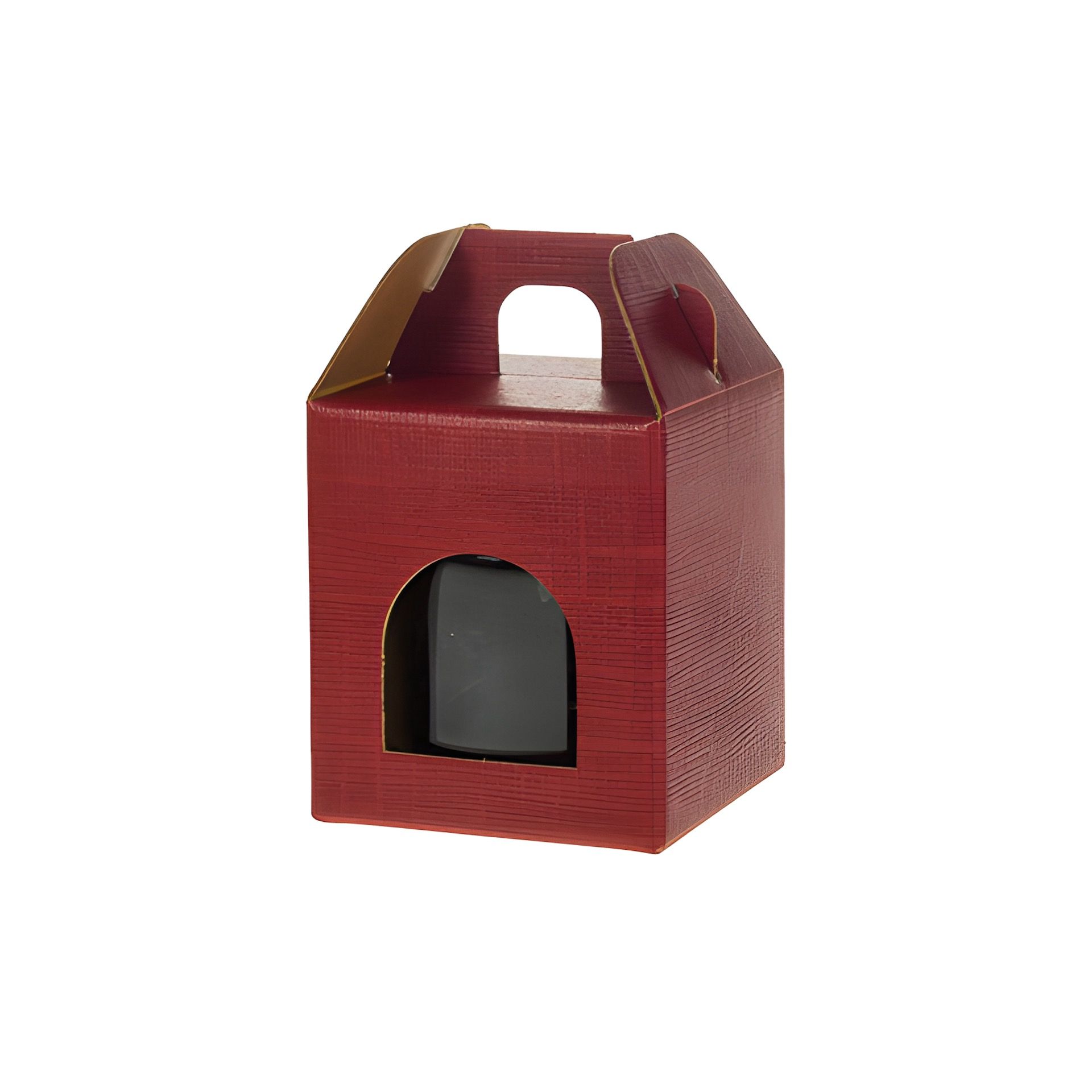 Gläserkarton 1er 70 x 70 x 80 mm bordeaux